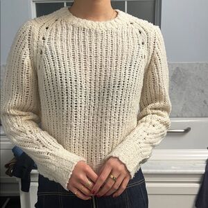 Rag and Bone Cream open knit sweater
